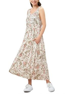 Frye Since 1863 Floral Maxi Dress Sleeveless Button Front Rayon XXL